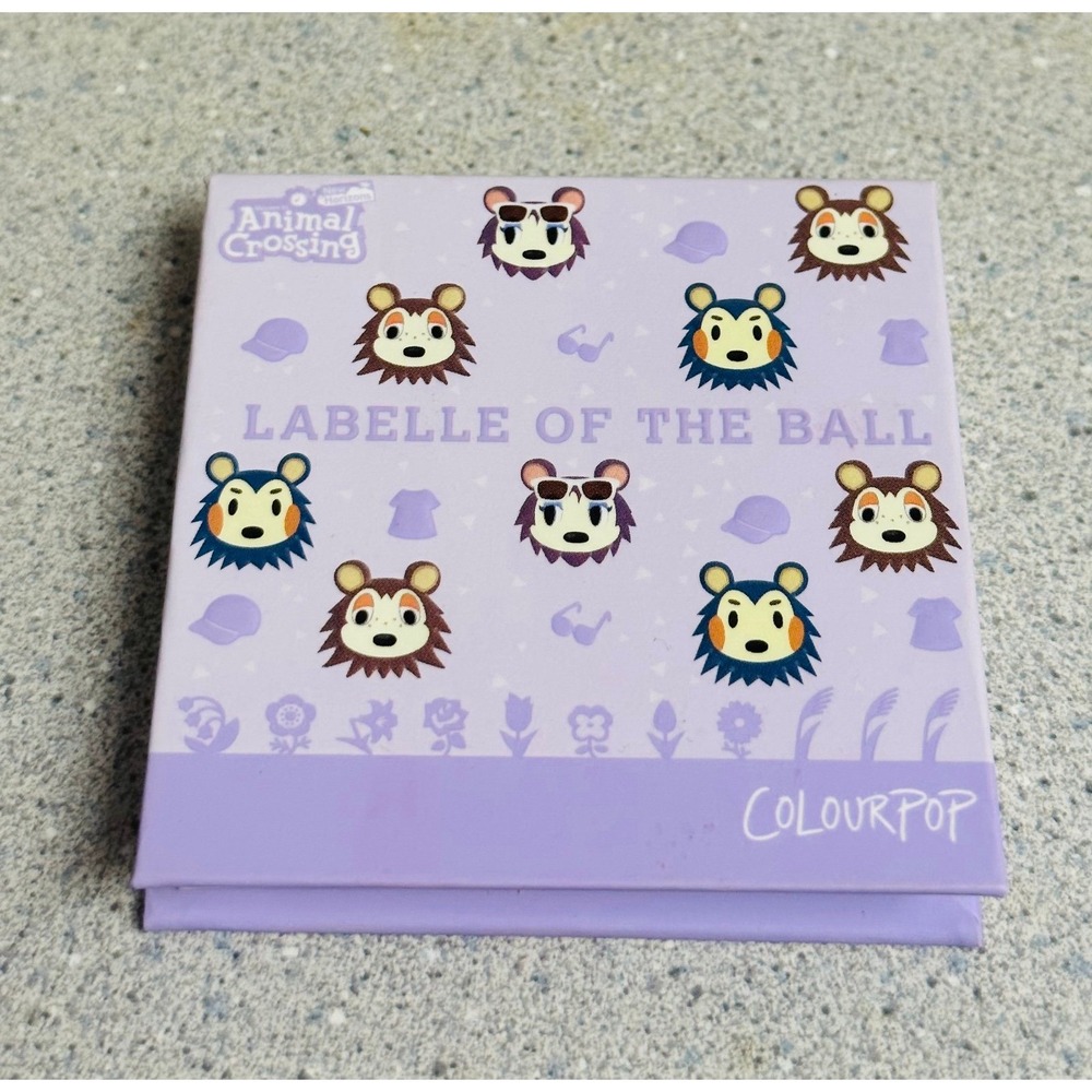 Colourpop Animal Crossing LABELLE OF THE BALL  Eyeshadow Quad Palette NEW IN BOX